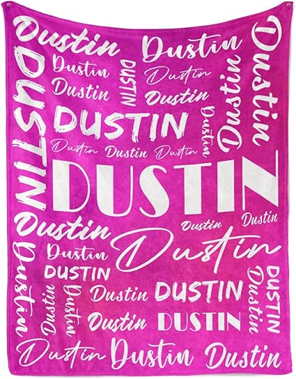 Name Blanket Personalized Name Blanket Customized Blanket with Name Text for Adult Kid Birthday Christmas Mothers Fathers Valentines Day Gift