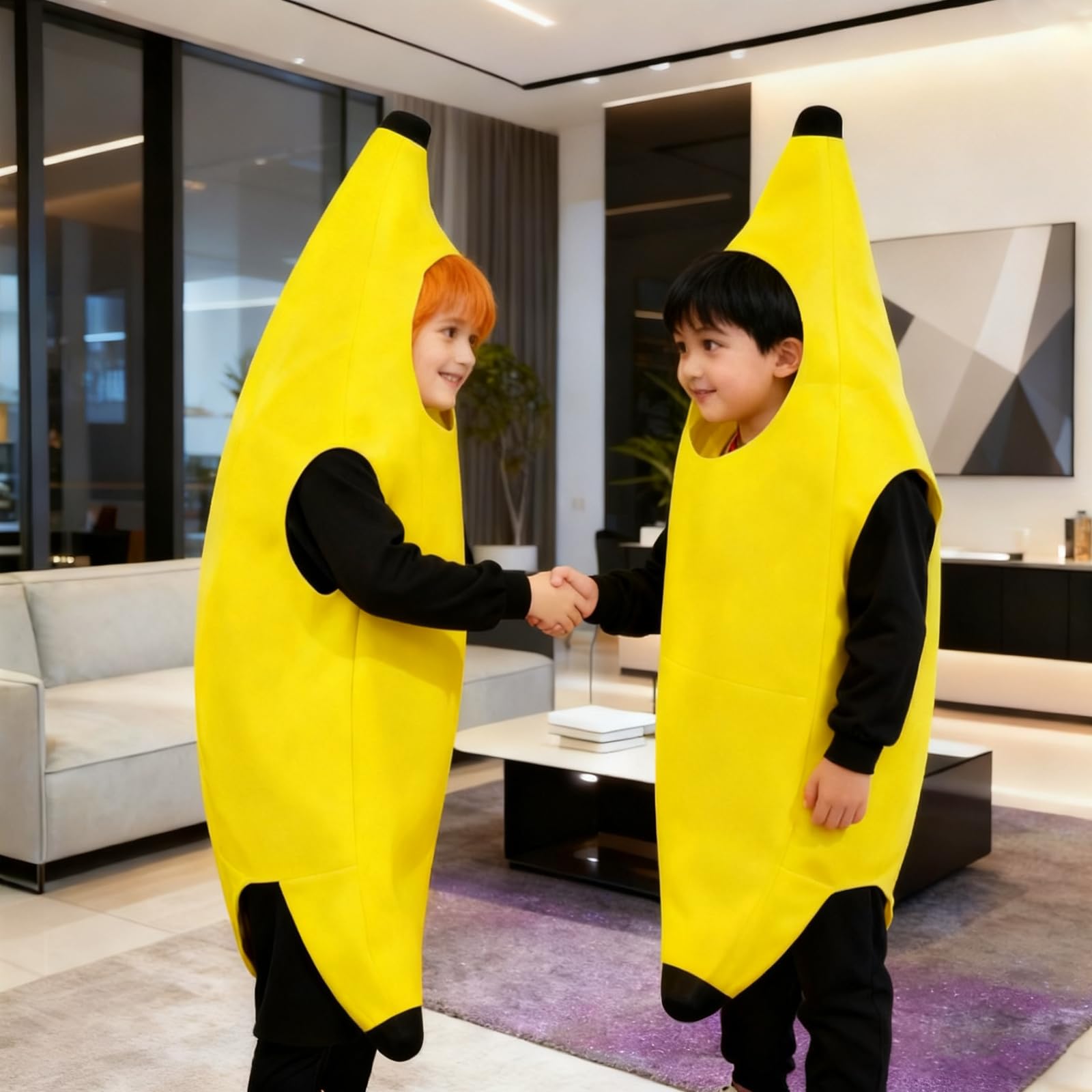 Kostium bananowy, zabawny kostium o lekkim kształcie, zabawna sukienka owocowa dla obu płci, łatwa do zakładania i zdejmowania, jeden rozmiar na imprezy tematyczne, Boże Narodzenie, cosplay