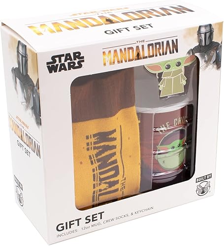 Miniatura 2 de Culture Fly Star Wars The Mandalorian Baby Yoda - Juego de regalo en caja con calcetines, taza y llavero, Multi