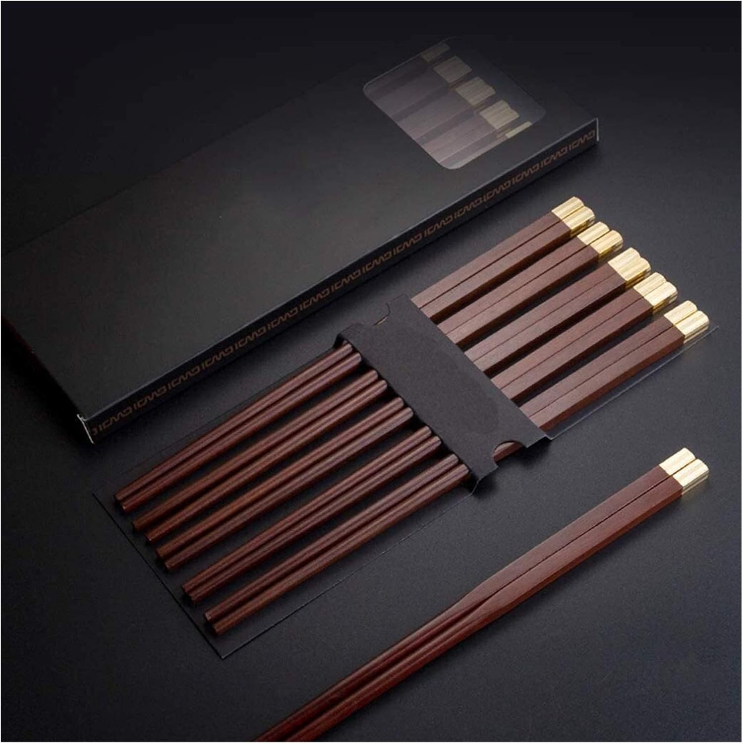 Chopsticks Premium Material Reusable Chopsticks, 10Pairs Red