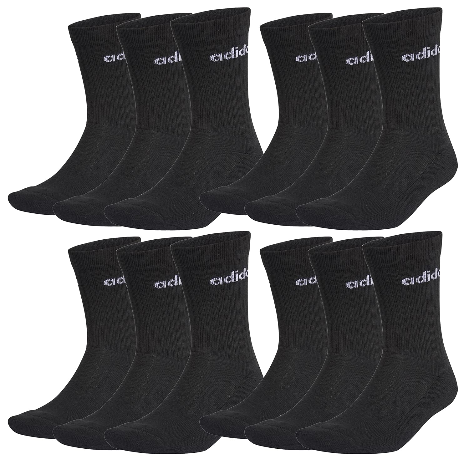 adidas CUSHIONED CREW Tennissocken Sportsocken Damen Herren Unisex 12 Paar