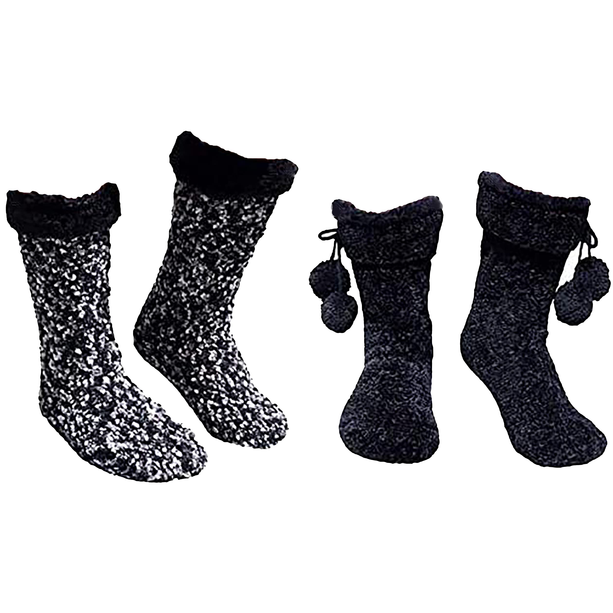 Jane Bleecker Pair Slipper Socks for Ladies