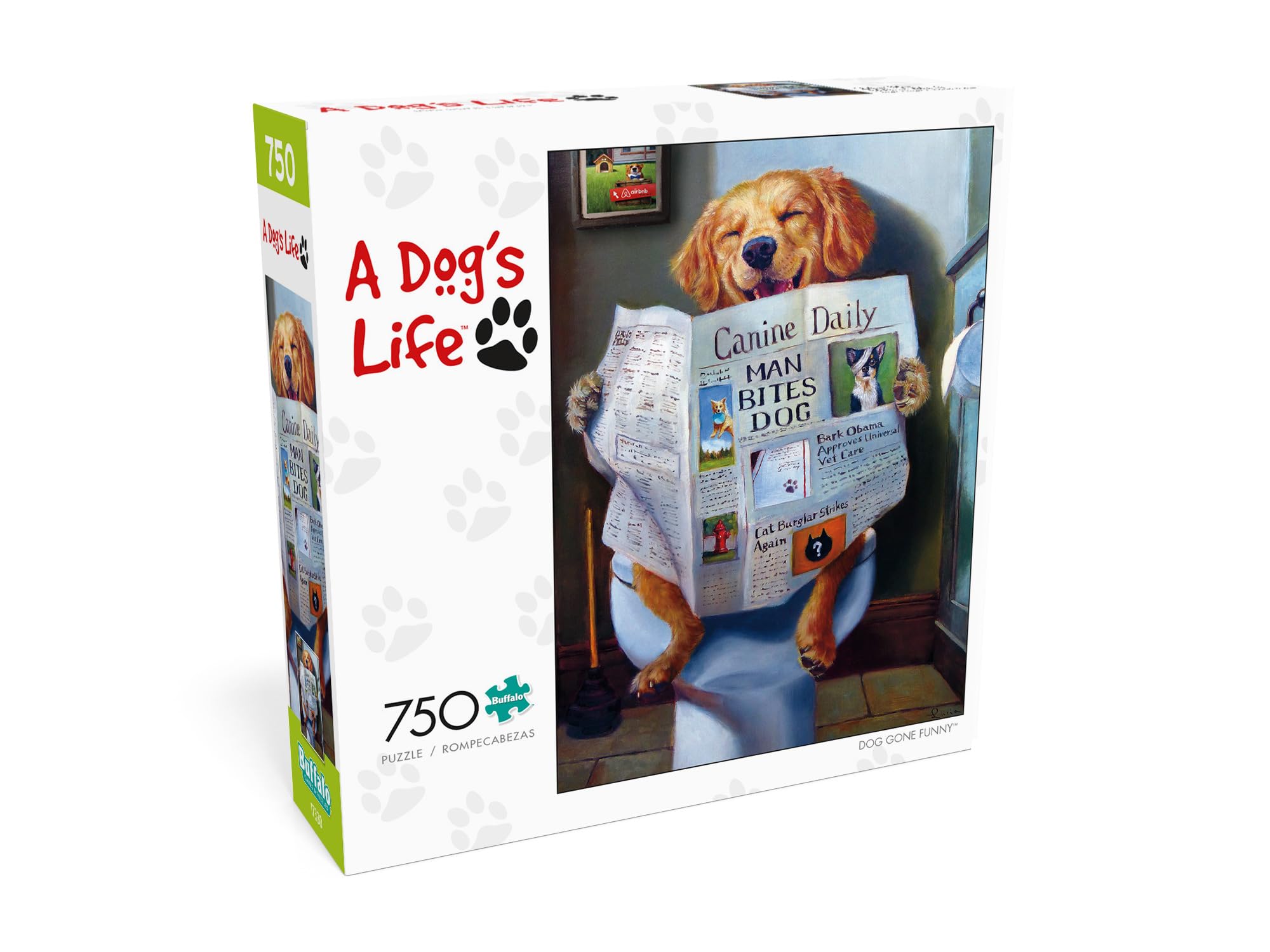 Buffalo Games - Dog Gone Funny - 750 Piece Jigsaw Puzzle Multicolor, 24"L X 18"W