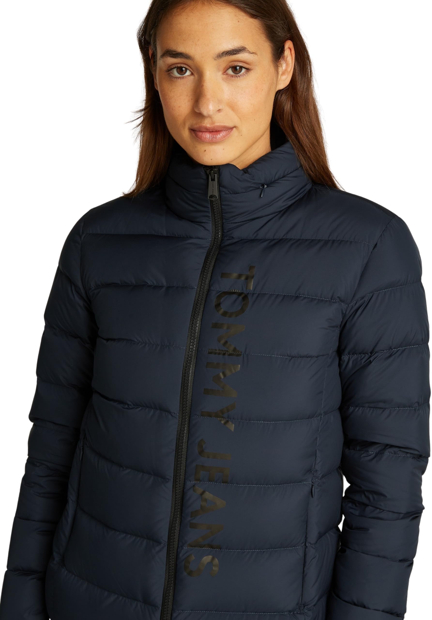 Tommy Jeans Donna Piumino Down Printed Colletto alla Coreana