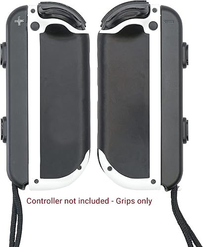 Miniatura 2 de Setex Empuñaduras antideslizantes solo empuñaduras compatible con el controlador Switch Nintendo Joy-Con empuñaduras microestructuradas negro máximo