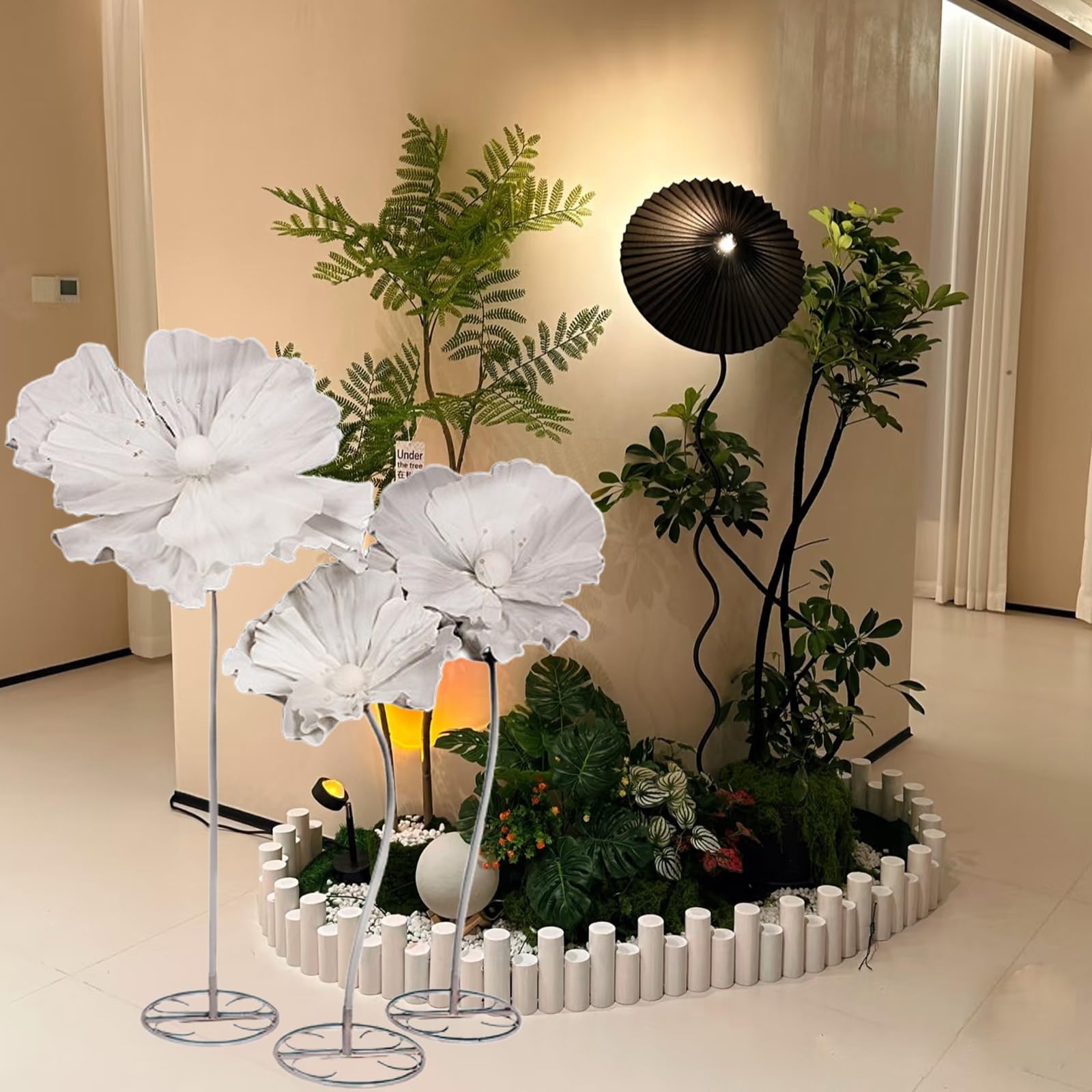 Fiori Giganti per la Decorazione Artificiali in EVA Fioris Sintetici con Base per Compleanno Matrimonio san Valentinos Festa Della Mamma Matrimonio(Pink)