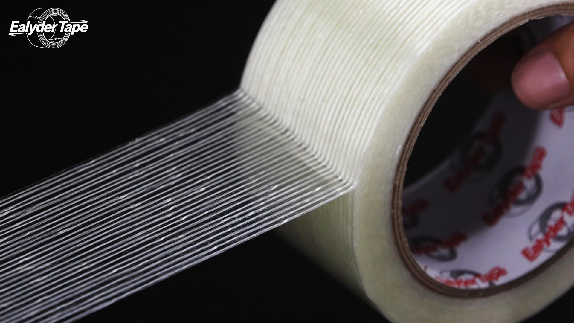 Image of 5 Pack Transparent Fiberglass Tape 2 inch x 30Yd 5.5 Mil Filament Tape