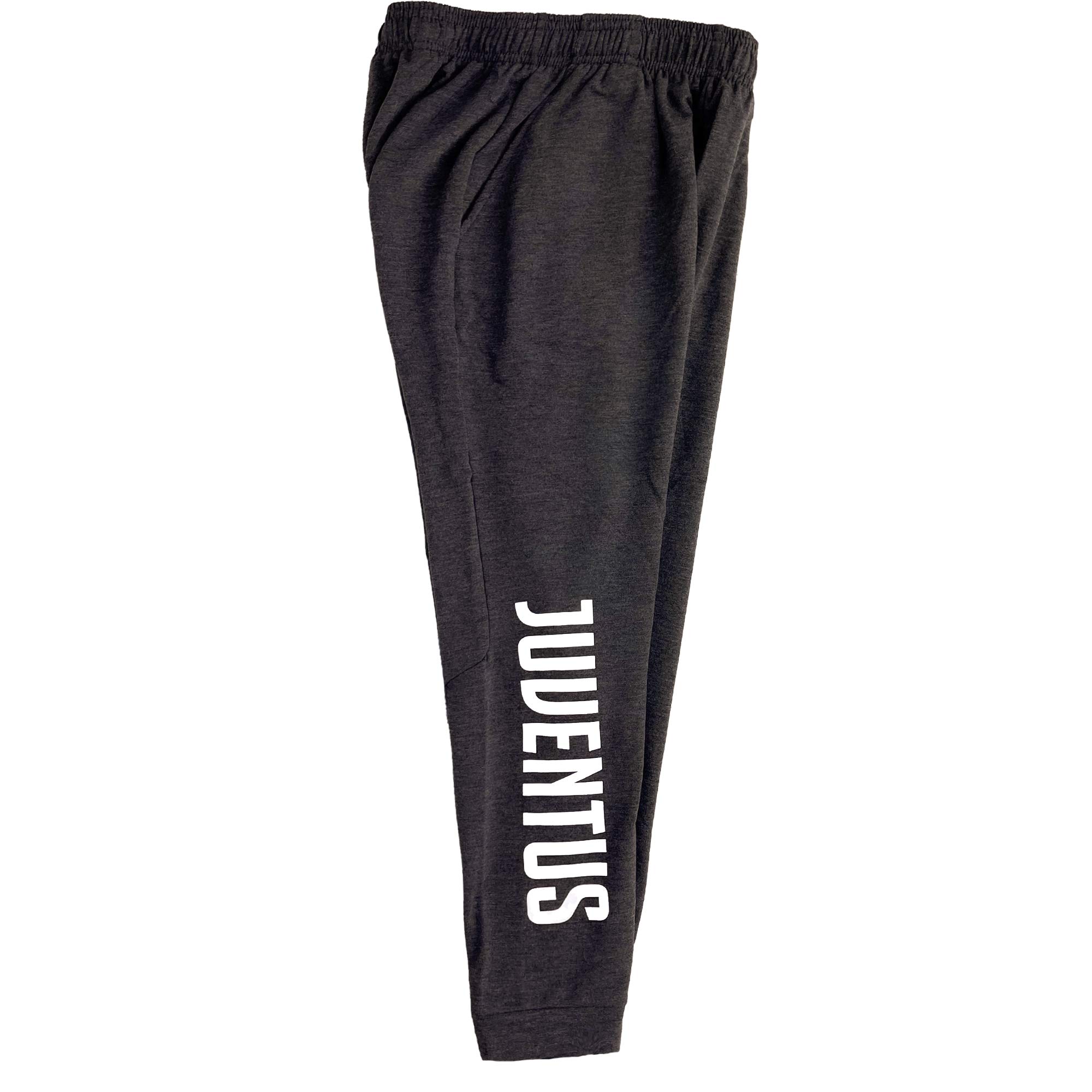 Icon Sports Compatible with Juventus Boys' Soccer Jogger Sweatpants Whit Pockets (Youth Sizes) Juventus Licensed Product (Youth X-Large) Gray