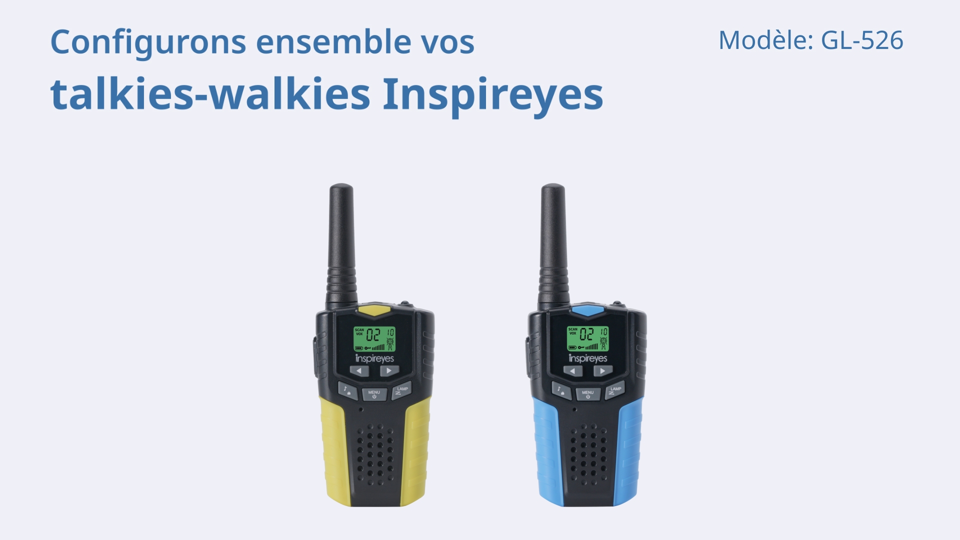 Inspireyes Talkie-Walkie Rechargeable Pour Enfants – Autonomie 48h, Portée 3 Km, Parfait Pour Le Plein Air Dès 3 Ans
