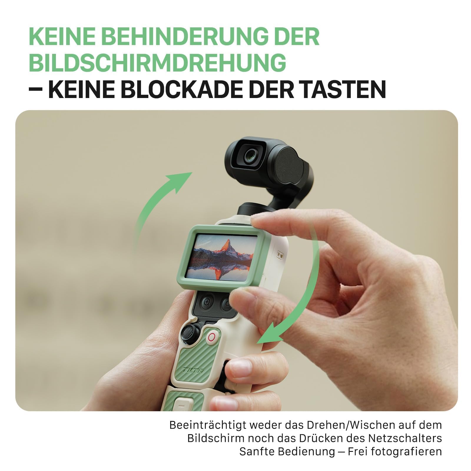 Tilta Kit Creador Ligero para dji Osmo Pocket 4, Funda Protectora Silicona Lila con Agarre Antideslizante de Textura Ondulada, Minitrípode de Mesa 1‑Touch, Vidrio Templado AR para Pantalla, TA-T96-A