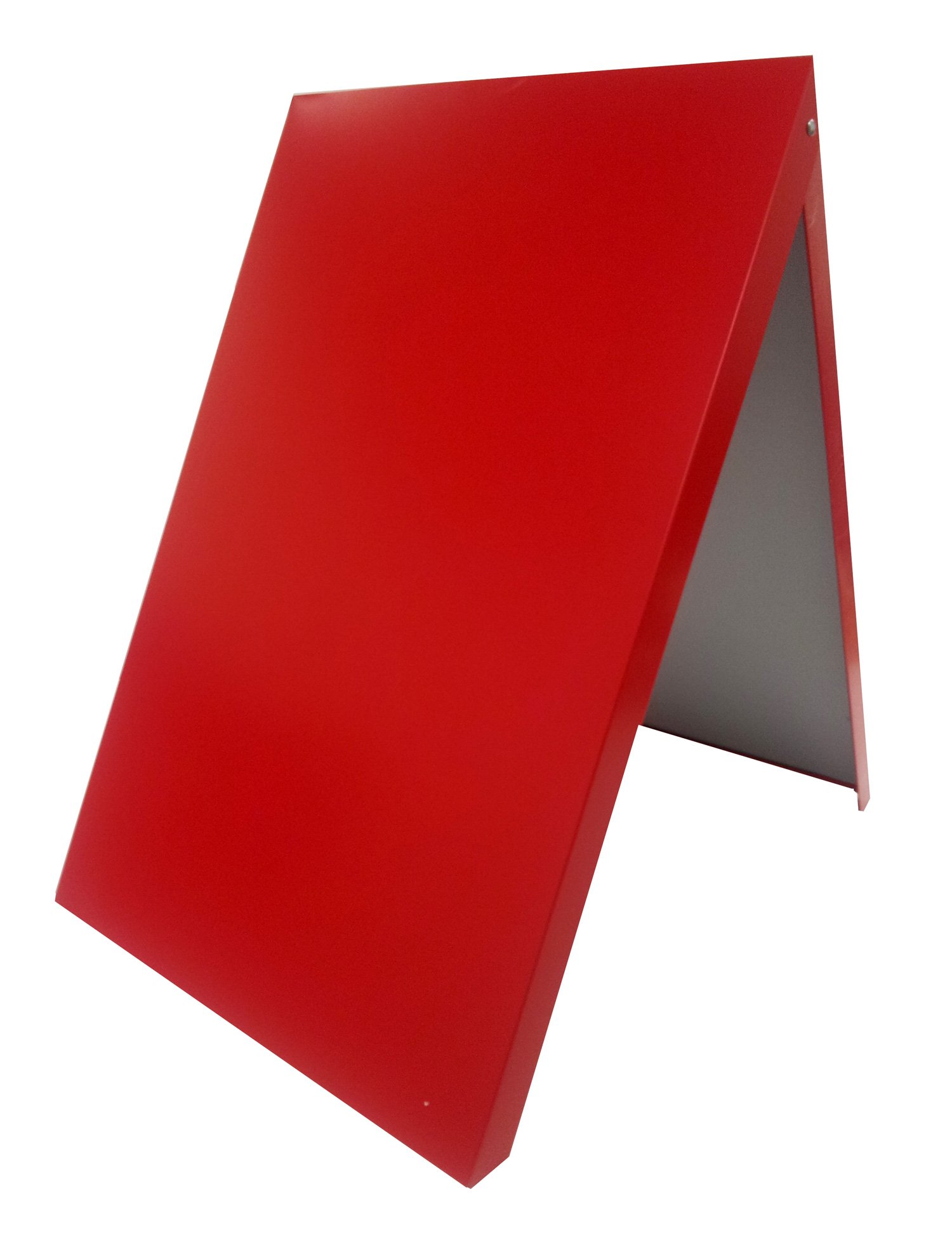 Homcom Tableau, panneau Trottoir, planche STOP CHEVALET, affichage, Support, métal RED
