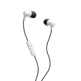 Jib Wired Earbuds with 3&period;5mm AUX Plug&comma; Noise Isolating Fit&comma; in-Line Microphone Call and Track Control&comma; Convenient for Travel - White