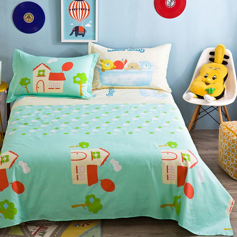 Draps de lit en coton de qualité supérieure 230x250cm enfants