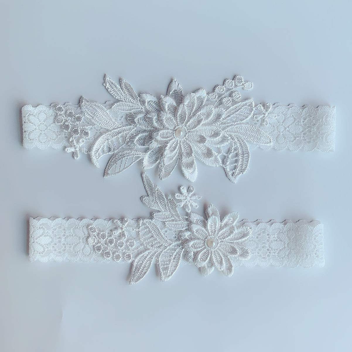 Pas Panna Młoda Podwiązka Elegancka Elastyczna Koronka Noga Zespół Ozdoby Accessary Udo Pierścień Pas Do Pończoch Zestaw Wedding Bridal Shower Party Dobrodziejstw