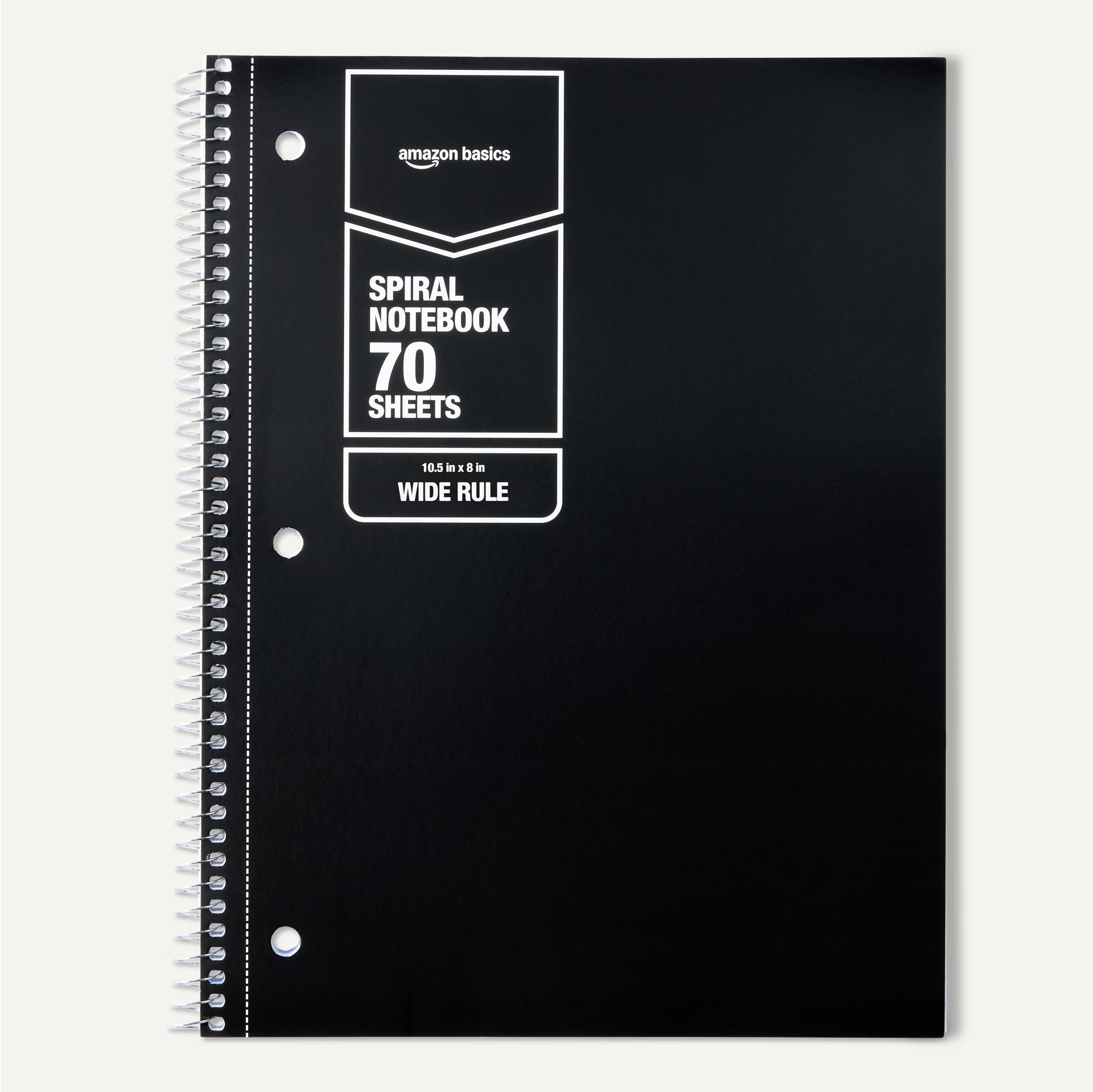 Amazon.com : Amazon Basics Wide-Ruled Spiral Notebooks, 8