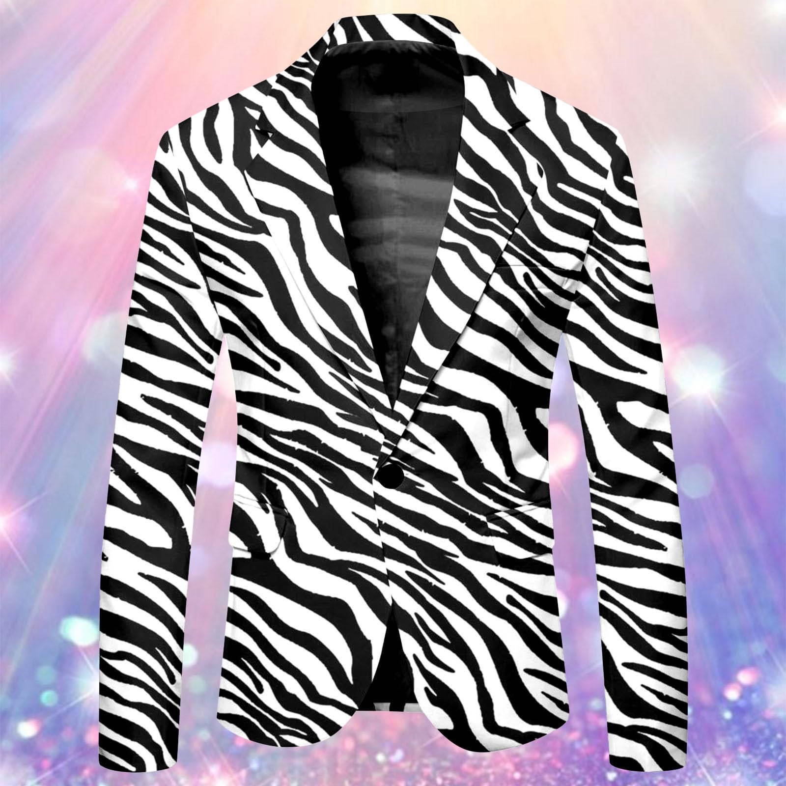 Americana de leopardo para hombre, chaqueta de traje de negocios, corte regular, chaqueta con un botón, abrigos deportivos de ocio, chaqueta de solapa elástica, traje de boda, corte regular,