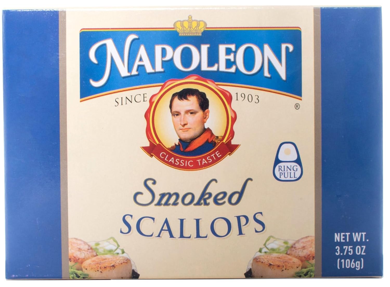 Napoleon Smoked Scallops 3.75 oz (Pack of 12)
