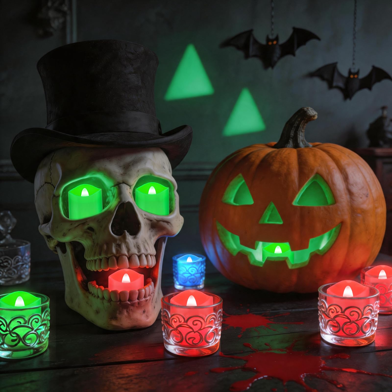 PChero LED Bunte Teelichter Wiederaufladbar mit Ladestation & Fernbedienung | 12er Multicolour Teelichter LED Aufladbar Kerzen Flackernd mit Timer, RGB Farbwechsel, für Halloween Weihnachten Party Deko