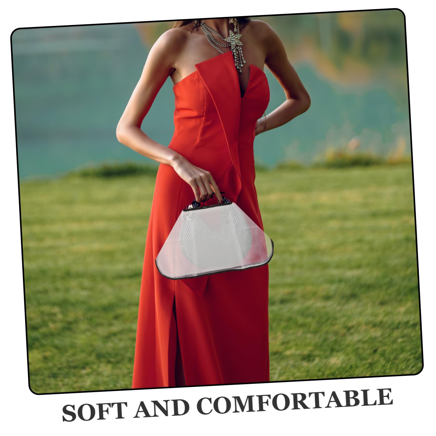 5piezas Cubierta para Bolso De Mano Protector De Transparente De Funda Resistente para Actividades y Camping