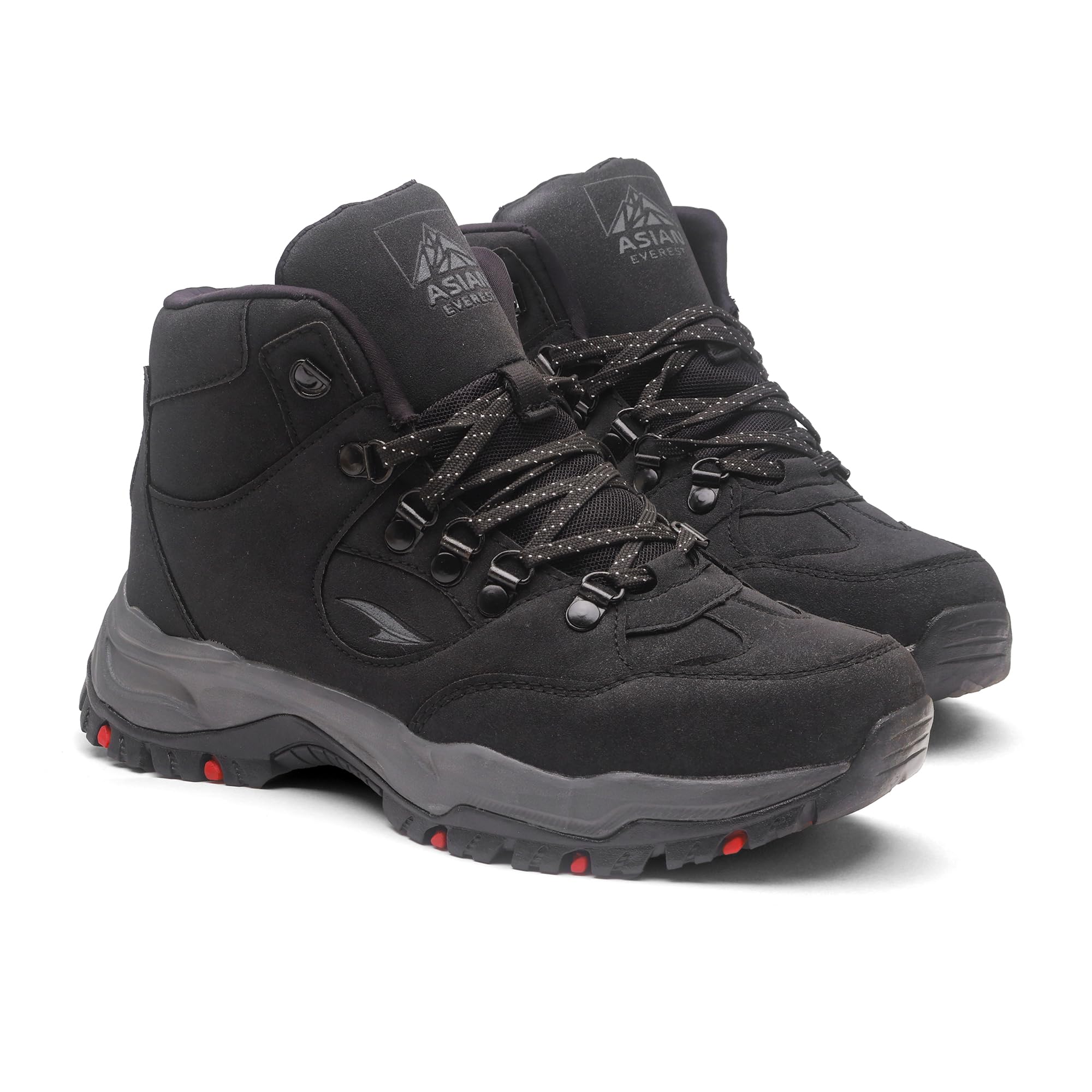 Everest-25 Men's Trekking Shoes | High-Neck Hiking Boots | Water-Repellent Suede Synthetic | High Grip Sole | EVA Midsole Cushioning Comfort