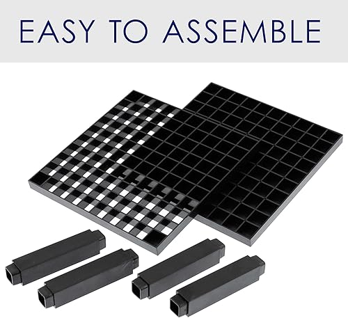 Miniatura 5 de U.S. Art Supply 96Soporte de plástico con agujeros para pinceles y lápices -organizador de pie de escritorio, soporte para bolígrafos, pinceles,