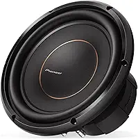 Pioneer Subwoofer de alto desempenho D-Series TS-D10D4 de 25,4 cm – máx. 1300 W, bobina de voz dupla de 4 Ohm para fiação flexível, saída de graves potente