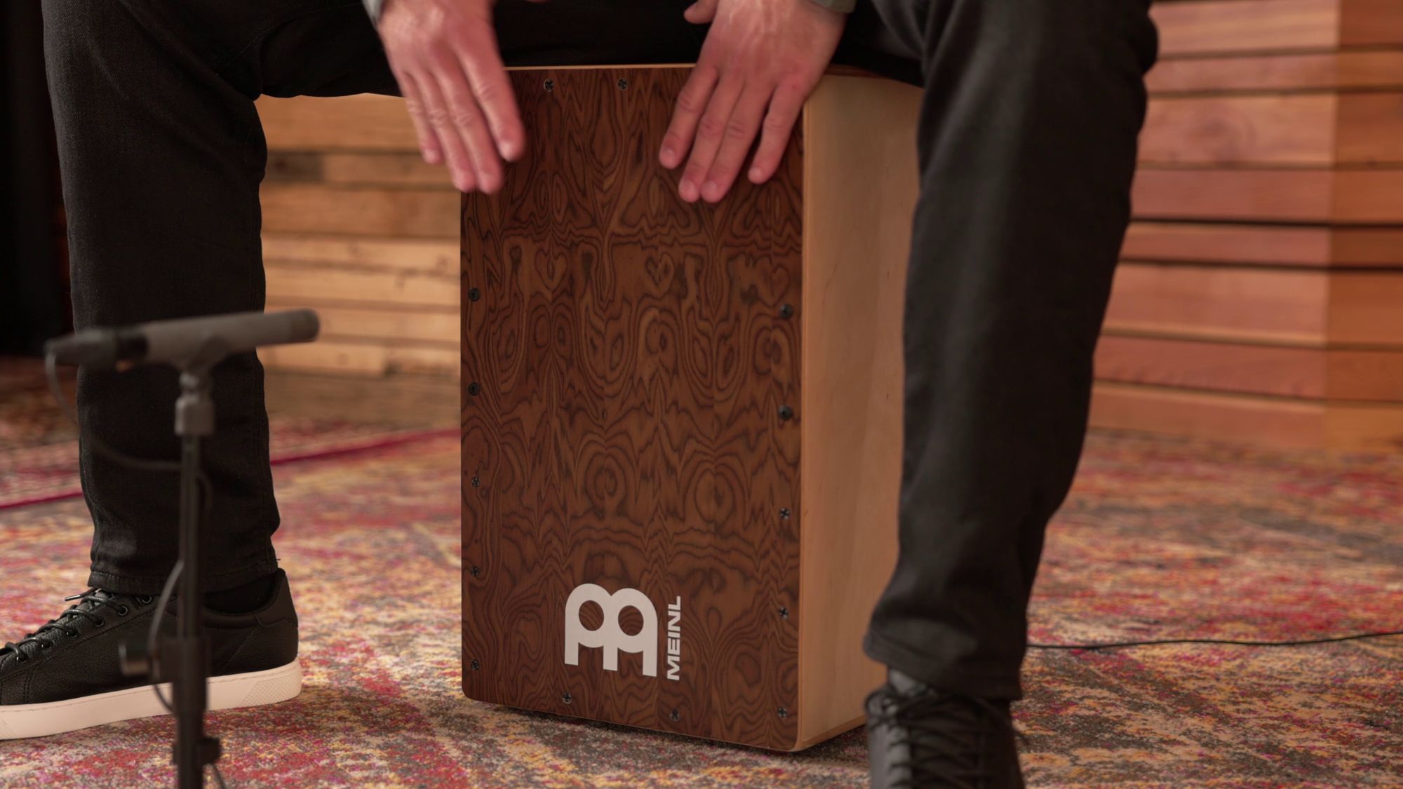 Watch Meinl Percussion Snarecraft Cajon, Burl Wood ﹙SC100BW﹚ on