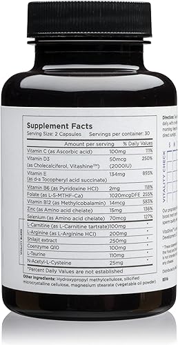 Miniatura 4 de Beli Multivitamínico prenatal para hombres optimizado para la salud reproductiva y del esperma 60 cápsulas veganas suministro de 30 días