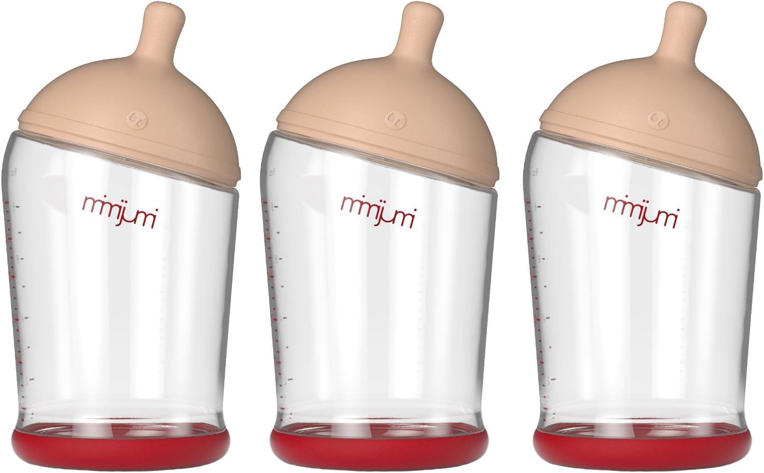 Mimijumi Breastfeeding Baby Bottle, 3 Pack - 8 oz.