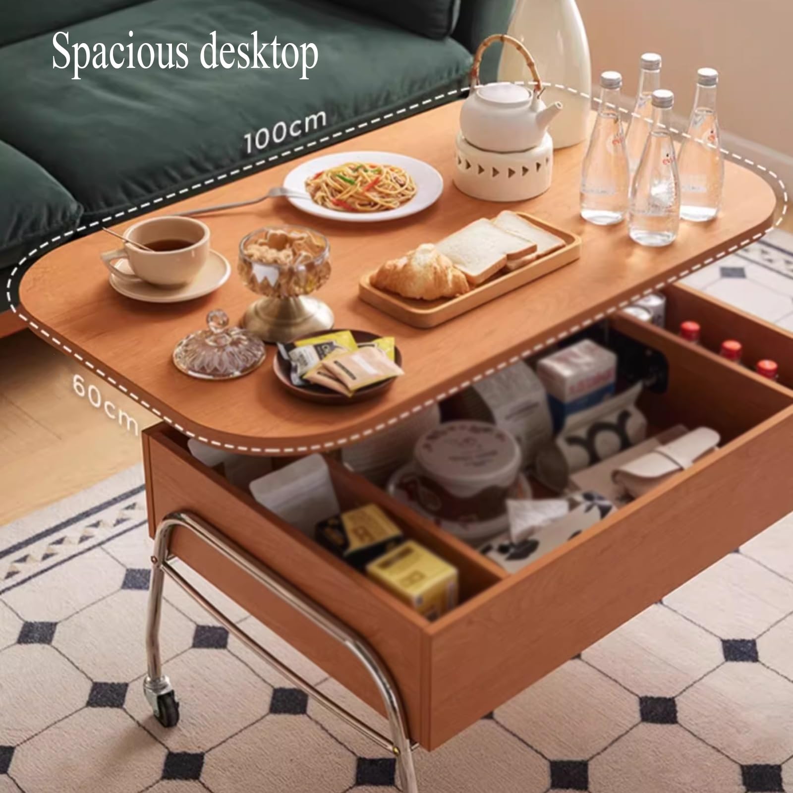 ADJUSTABLE TABLE サイドテーブル ミッドセンチュリー モダン Amazon