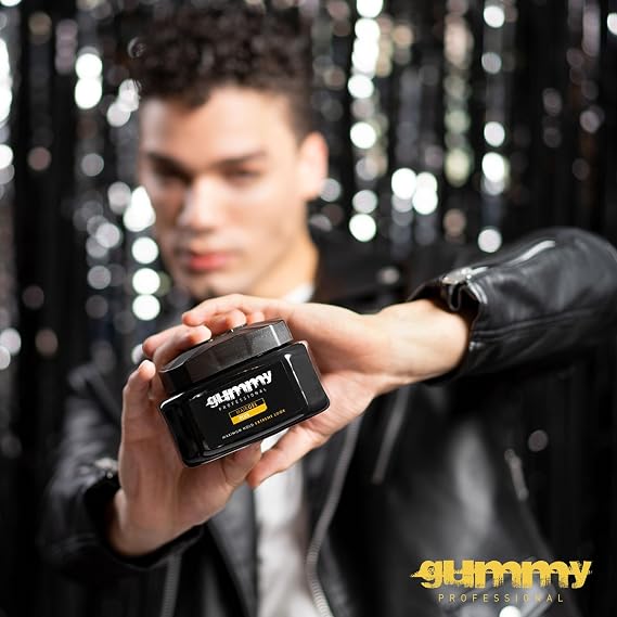 Gummy Professional Plus Hair Gel for Men and Women Strong Hold Styling Gel for Slick Back Looks, Curls, Braids, Twists, and Edge Control Clear Gel for Shine, Neat Styles, and Conditioning 500ml