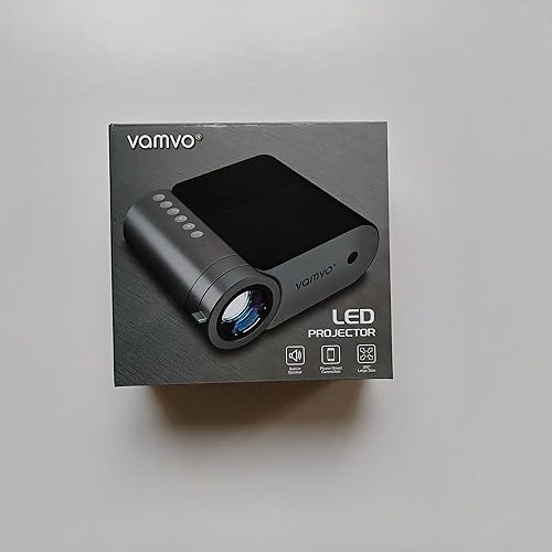 Miniatura 8 de vamvo Proyector portátil WiFi Videoproyector 1080P 200" Proyector de película portátil, proyectores para exteriores con diseño elegante y
