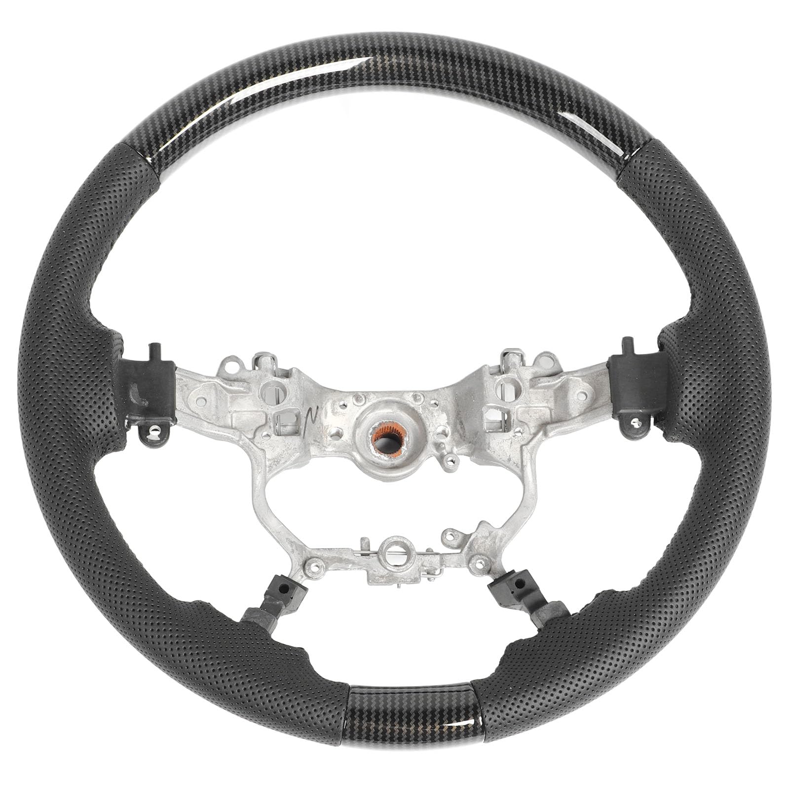 Sostituzione del volante in pelle traforata Hydro Dip Design innovativo per il comfort di guida (Stile in fibra di carbonio)