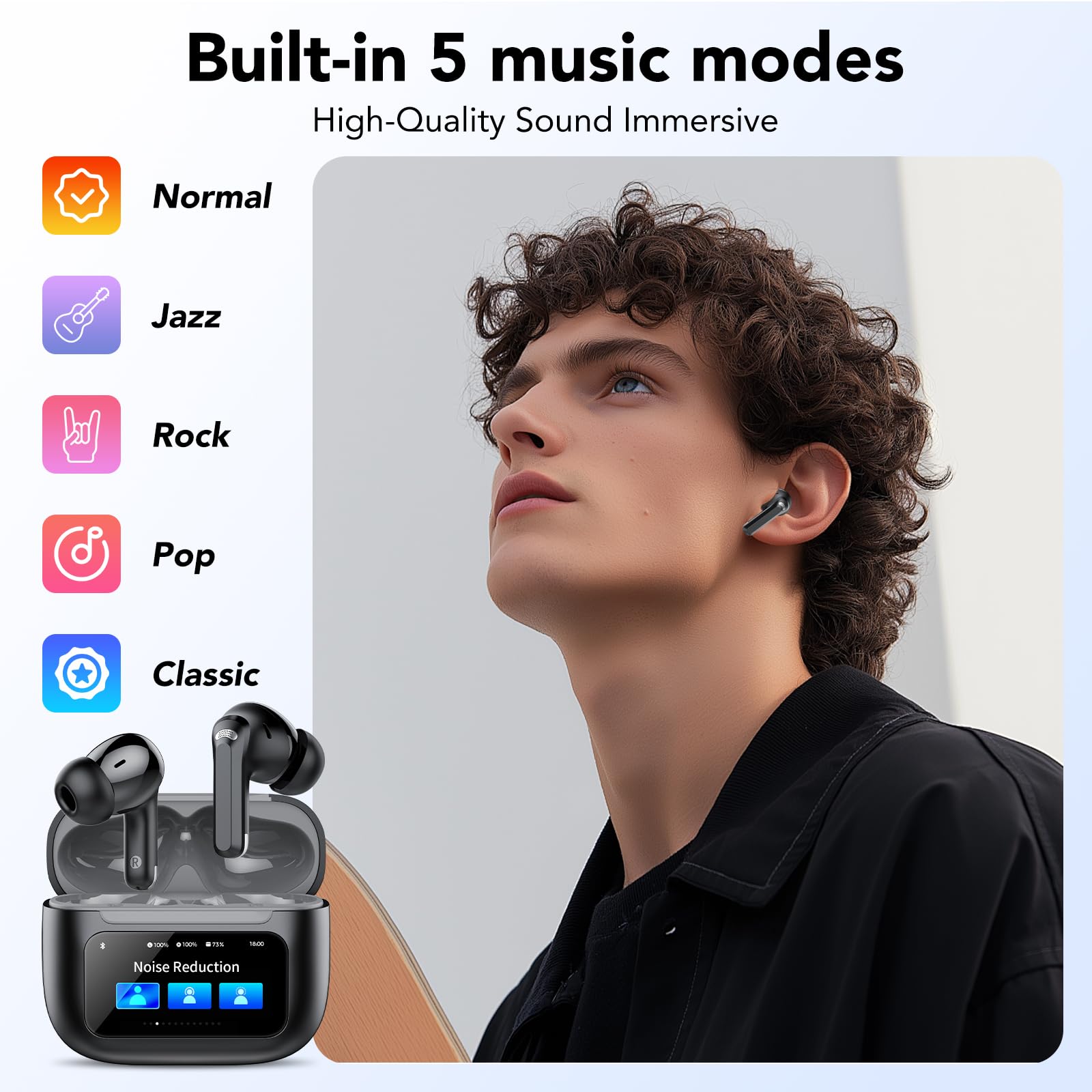 TIMU 2026 Auriculares Bluetooth 5.4, IP7 Resistente al Agua