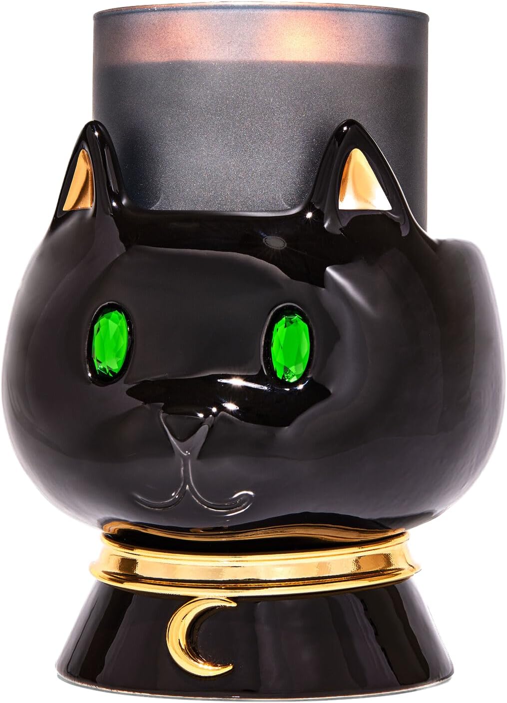 Amazon.com: Bath + Body Works Black Cat Candle Holder - Ceramic Black ...