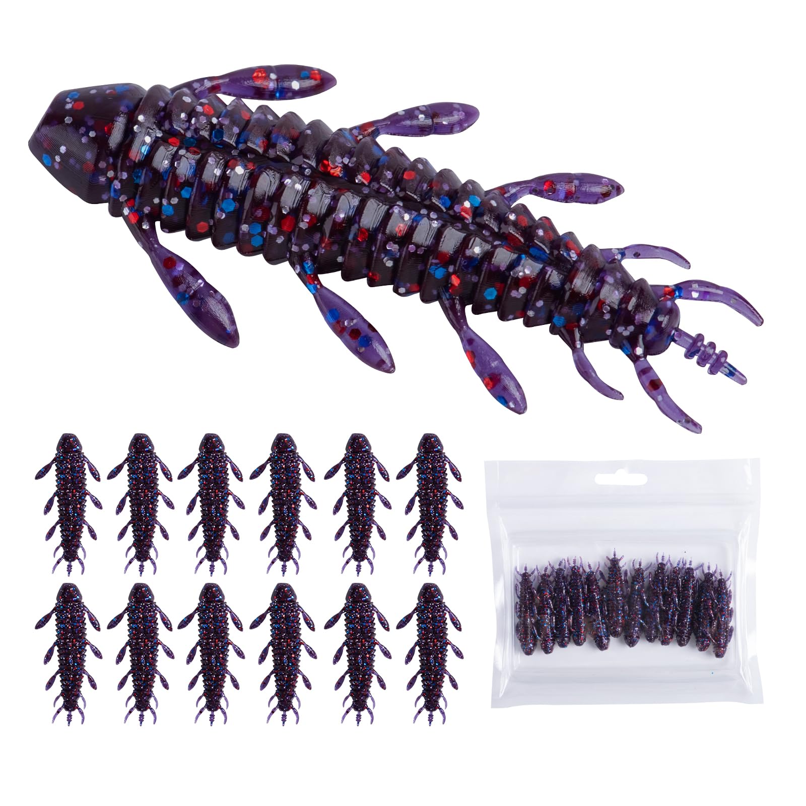 Amazon.co.jp: Goture(ゴチュール) ワーム 12枚セット 4.5cm