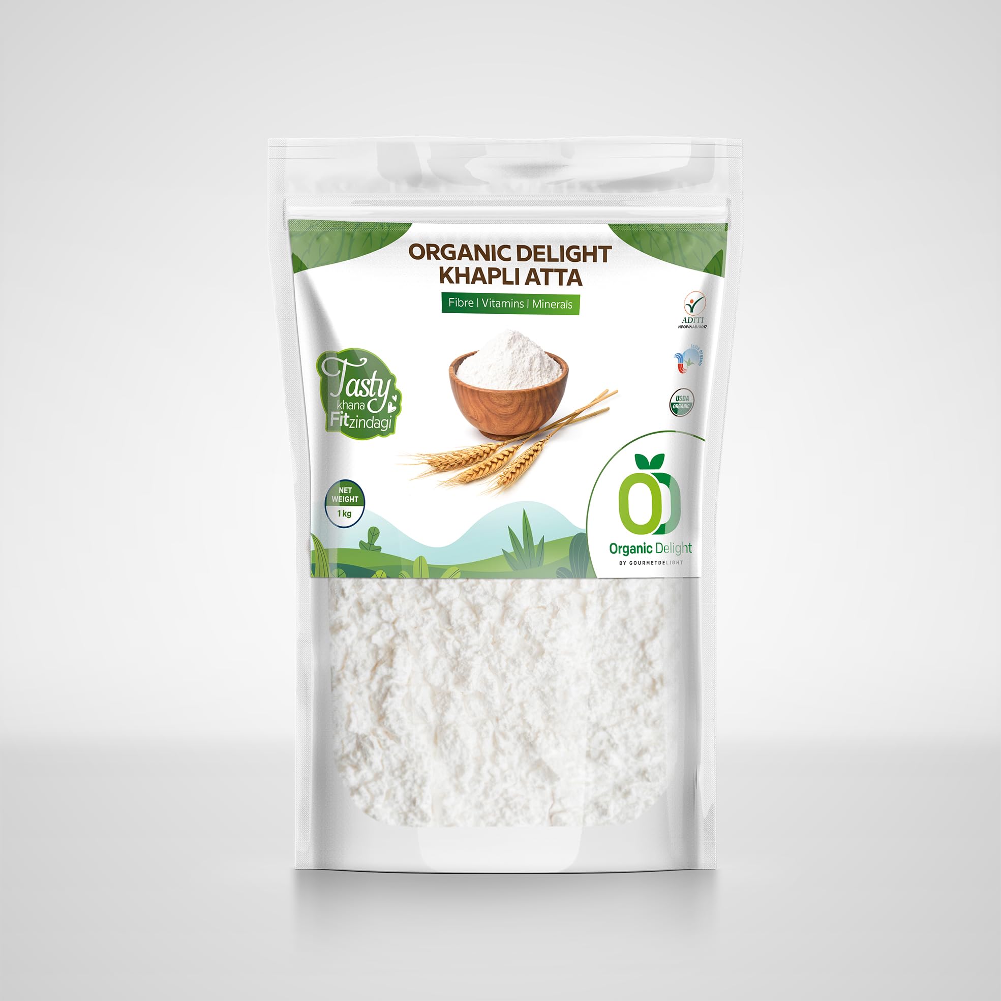 Buy Delight Khi Atta 1 kg (Pack Of 1) Wheat Flour High Dietary