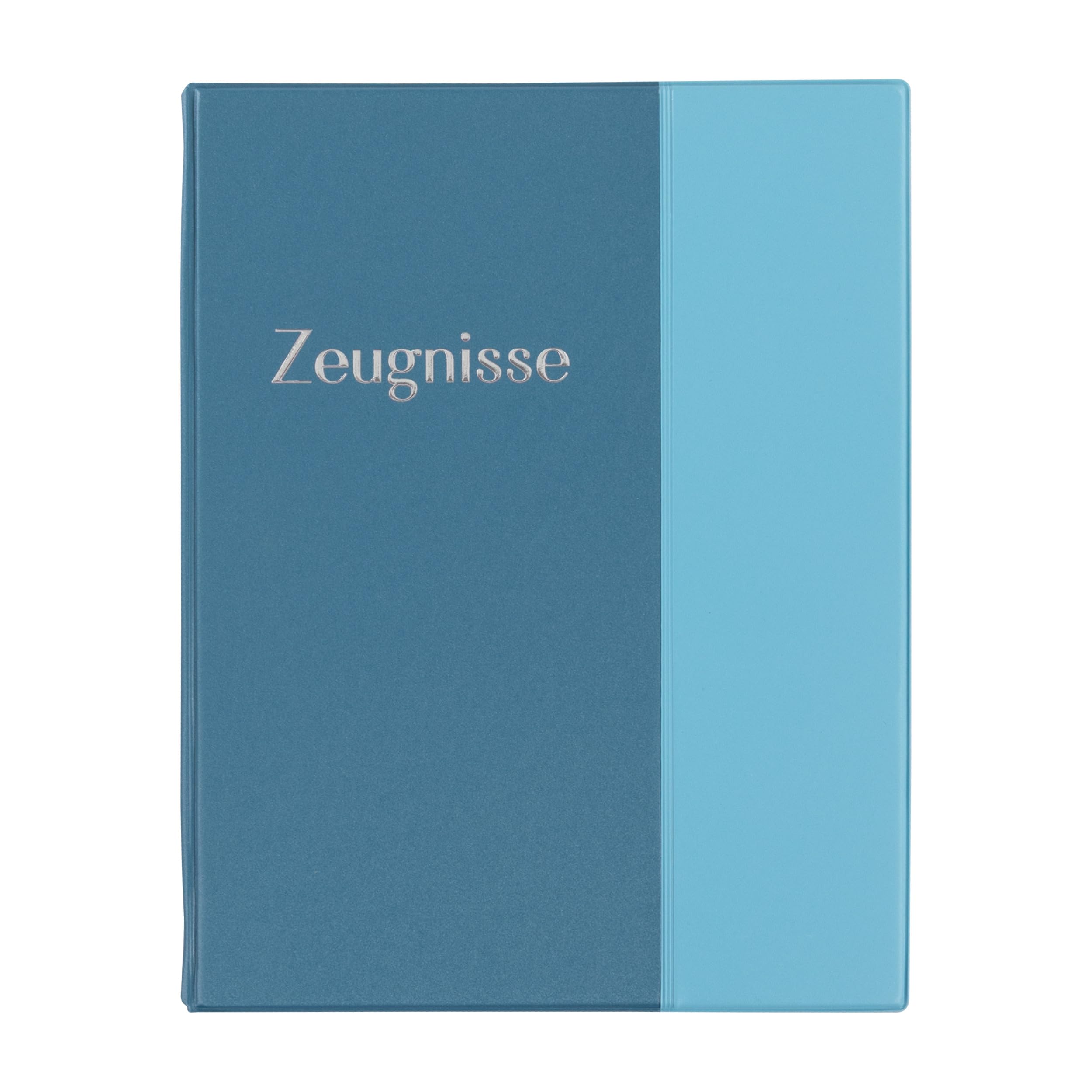 Idena 22089 - Numeral Folder with 10 Transparent Cases, A4 Document Folder, Pastel Blue Ring Binder, Folder for Grading Lists, documents and Much More