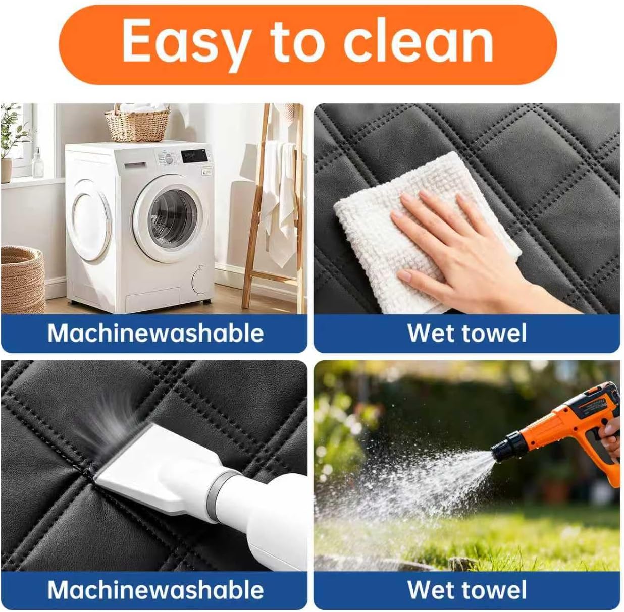 Split Cargo Liner for SUV – for Dogs & Pets, Heavy-Duty, 100% Waterproof Trunk Mat & Cargo Cover – Fits 60/40 Split Bench & Armrest Pass-Through – Machine Washable, Non-Slip, Durable