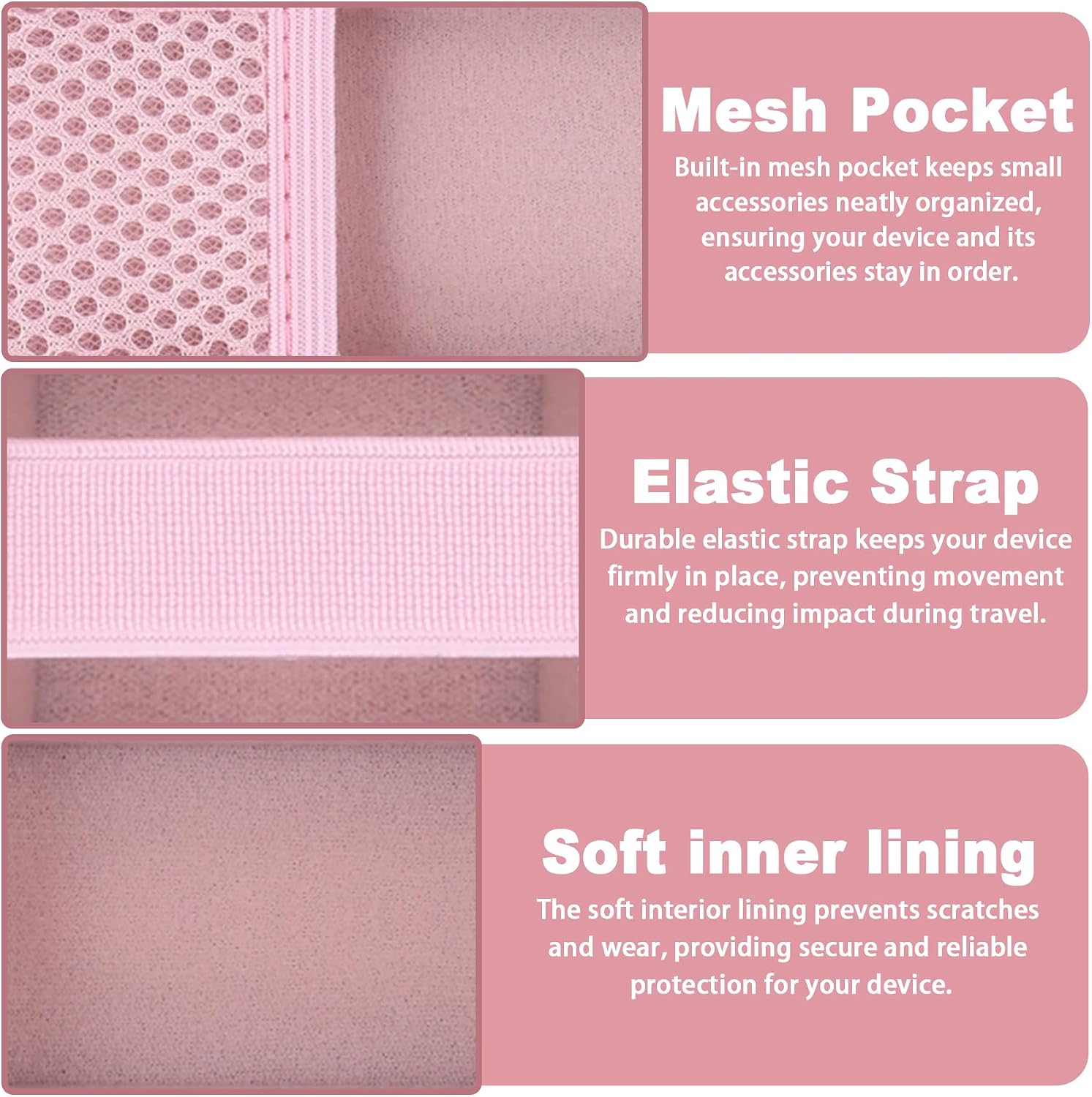 Hard Carrying Case for Dyson HushJet Mini Cool Fan, Pink | Portable Travel Protective Storage Case with Shockproof EVA Shell, Organizer with Mesh Pocket and Hand Strap. Case Only
