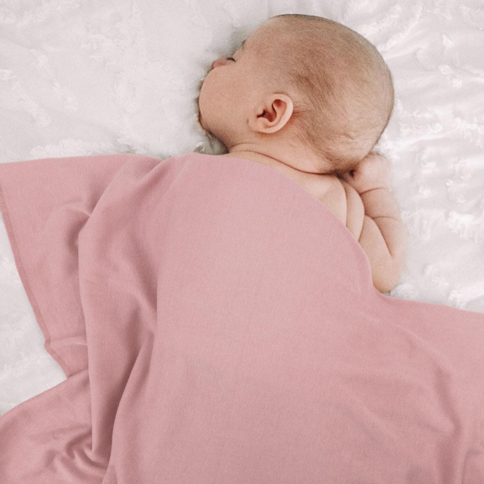 DRESHOW Newborn Baby Blanket Soft Swaddle Blankets for Infant Swaddling Receiving Warm Wraps with Bear Ear Hat Headband with Gloves - Image 3