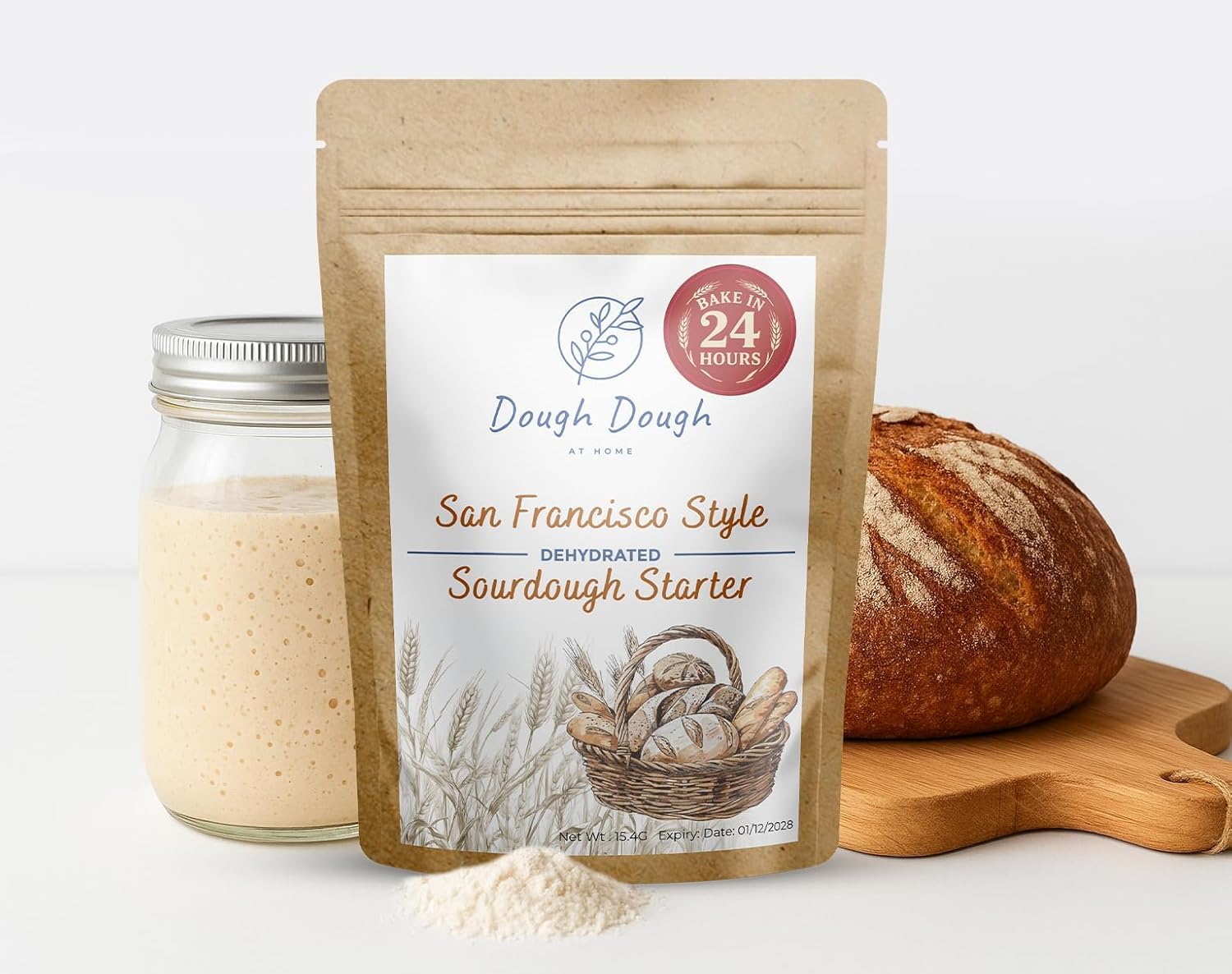 Fermento de masa madre deshidratado estilo San Francisco 15g