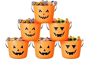 Large Halloween Pumpkin Buckets