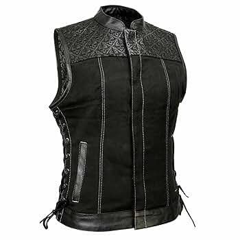 CALEE キャリー レザーベスト LEATHER VEST M ブラック(黒） CALEE キャリー レザーベスト LEATHER VEST M ブラック(黒）