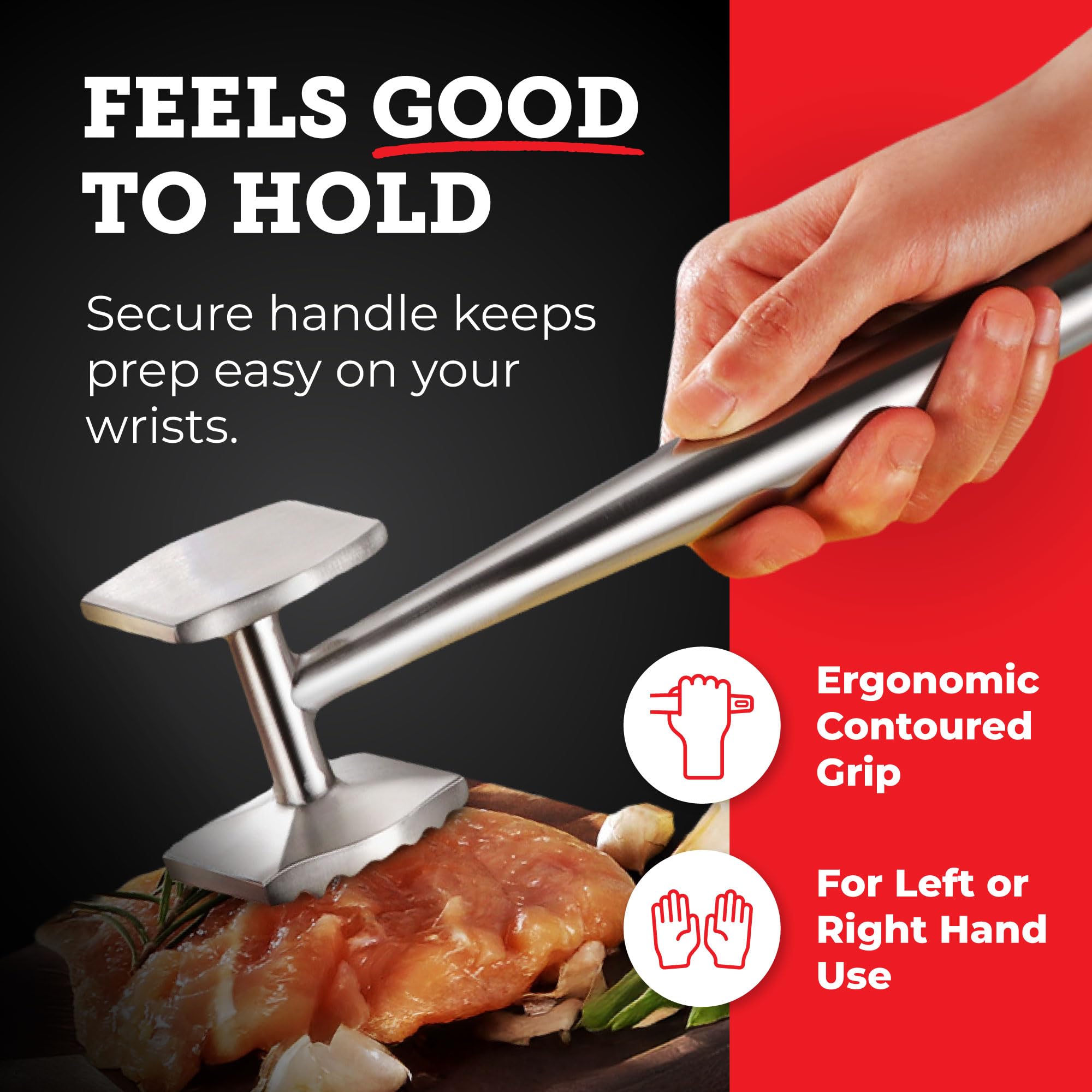 Lightyear Stainless Steel Meat Tenderizer -5