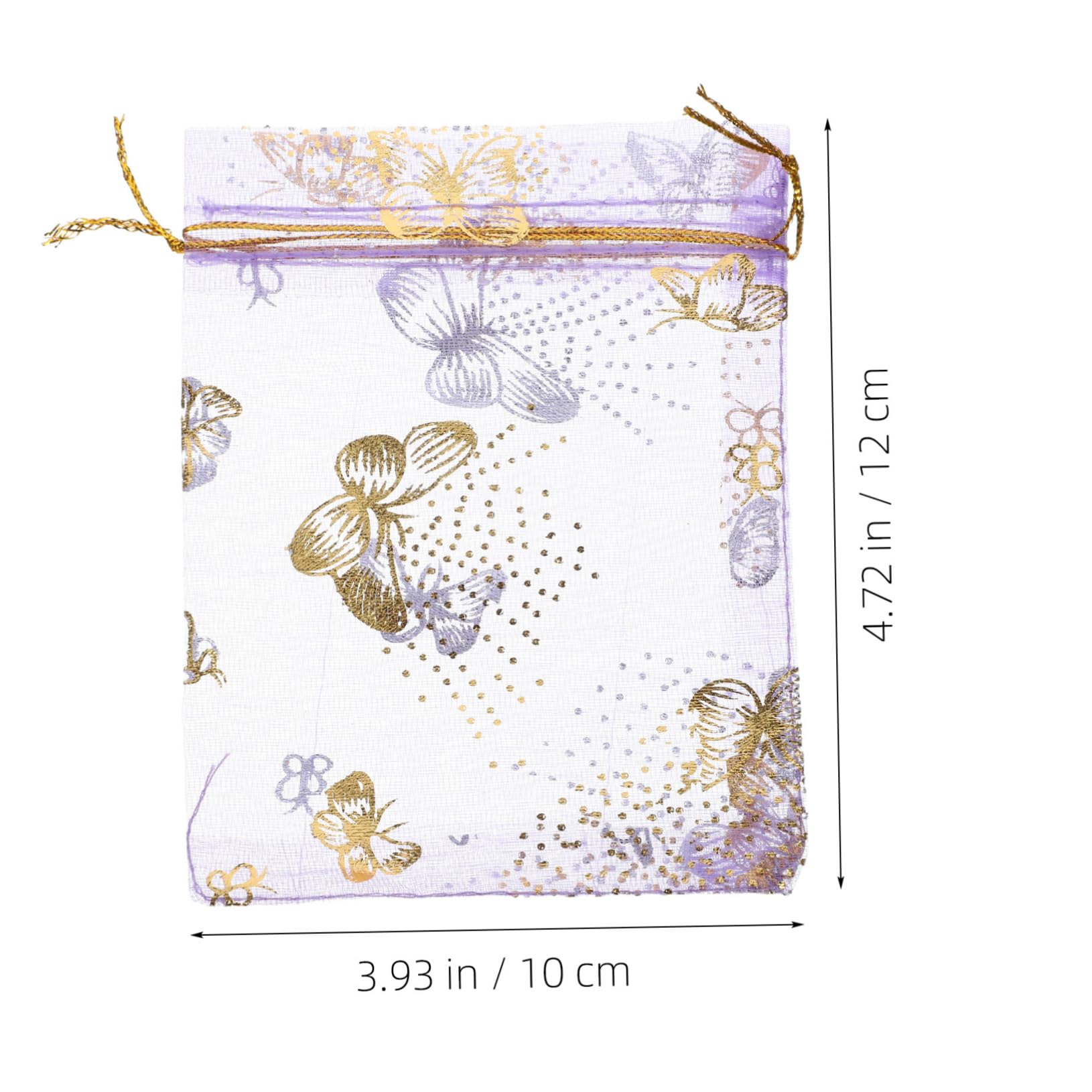 Ipetboom 4 Set Sacchetto In Organza Mini Sacchetti Con Coulisse Sacchetti Per Caramelle Sacchetto Per Dolciumi Mini 100 pezzi * 4