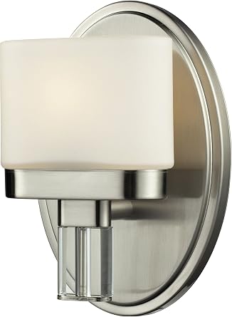 Elk Lighting Tassoni 1-Light Steel Bath Bar, Satin Nickel, Satin Nickel - 84090/1