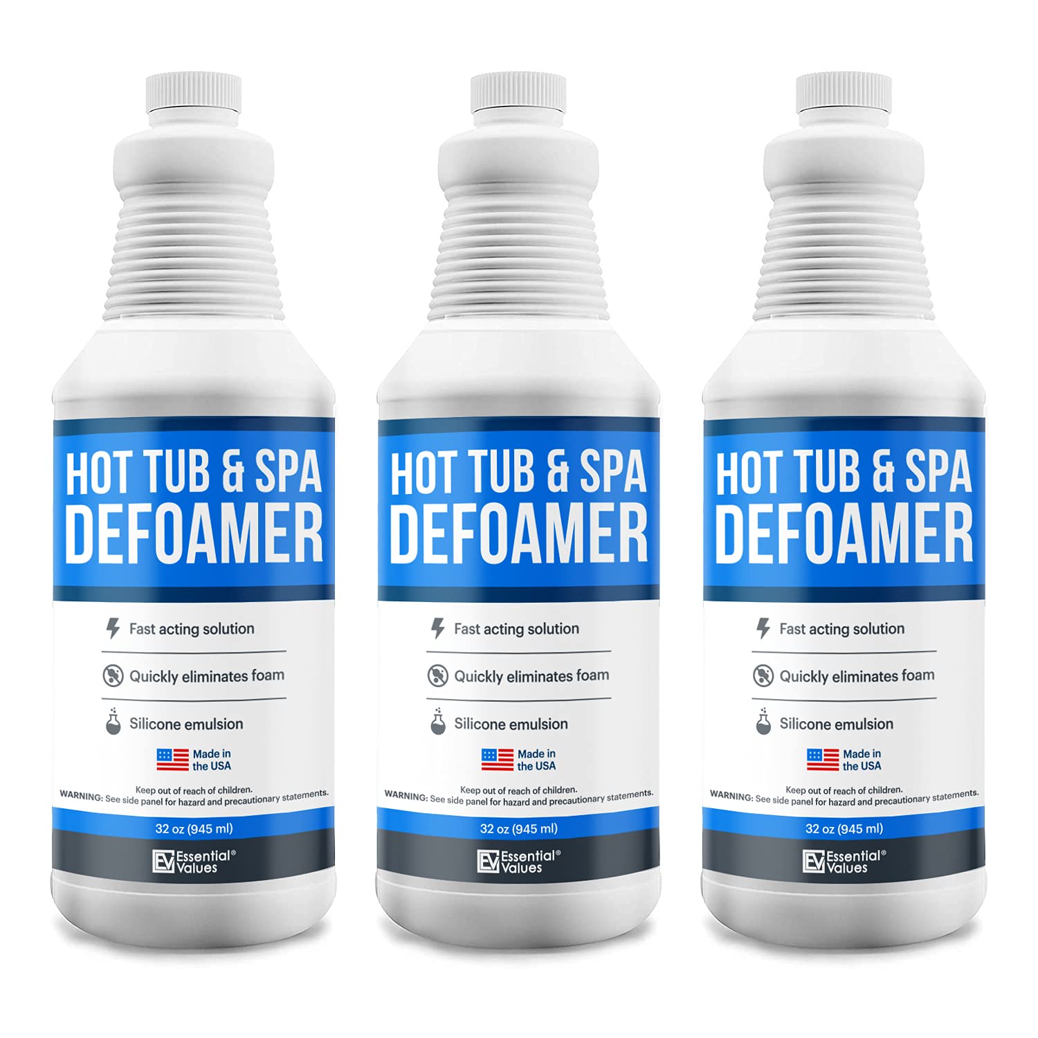 Buy 3 Pack Hot Tub, Pool & Spa Defoamer (32oz/ Bottles) Quickly