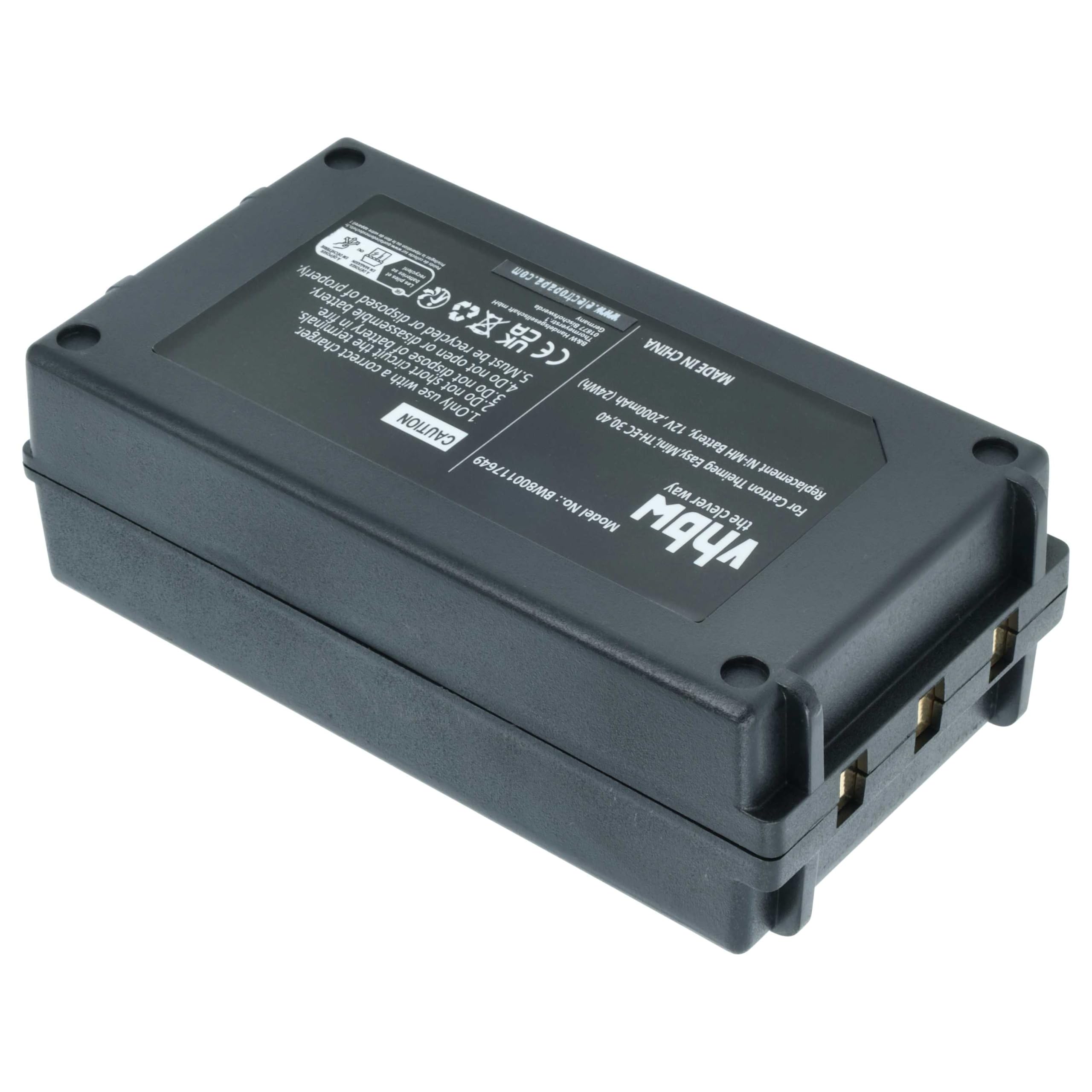 vhbw 2X Akku Ersatz für Cattron Theimeg BT92300075