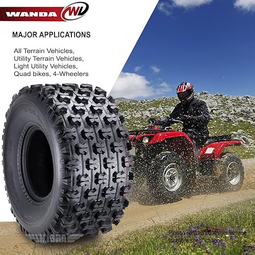 Miniatura 5 de WANDA Sport ATV Neumáticos 22x7-11 y 22x10-9 GNCC Racing Neumáticos compatibles con Honda Recon 250 Suzuki Ozark 250